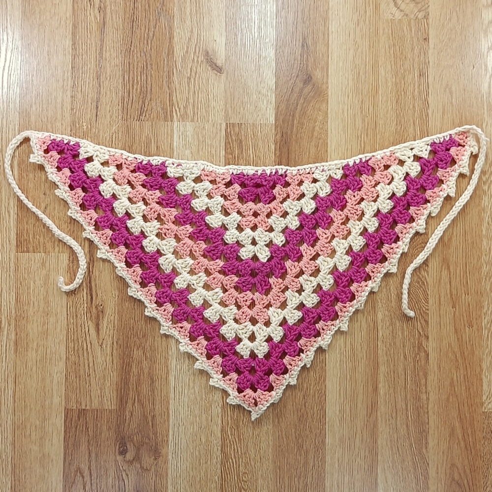 Hand-made Crochet Kerchief/Bandana